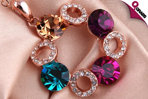 For QR129, Snatch this Multicolor Royal Wheel Set made with Swarovski Elements! (QR499 Value)